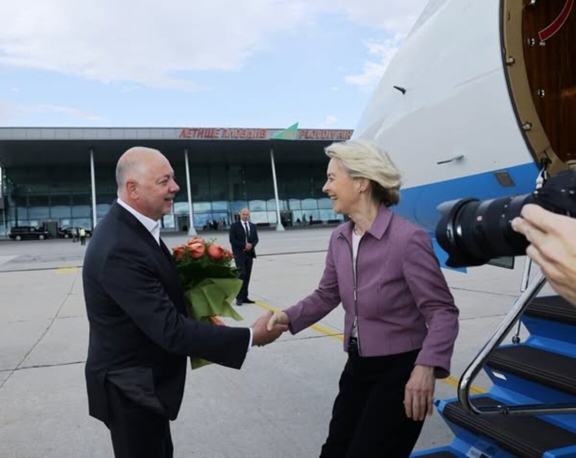 Урсула фон дер Лайен e в България