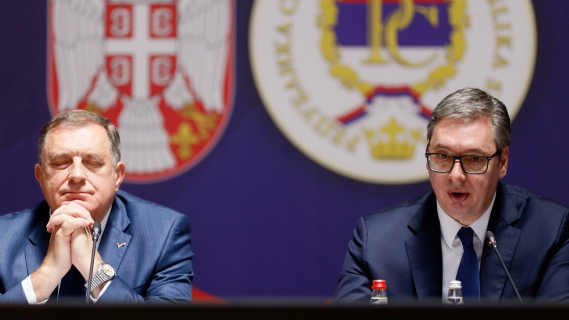 Милорад Додик и Александър Вучич