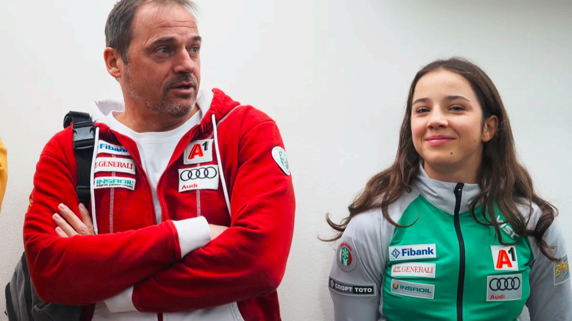 Malena Zamfirova et son père Anatoliy