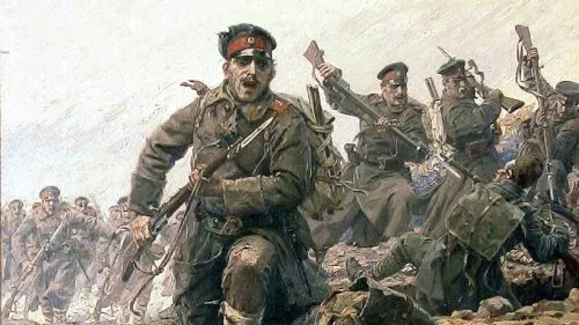 ''Напред, на нож!'' - картина от Ярослав Вешин.