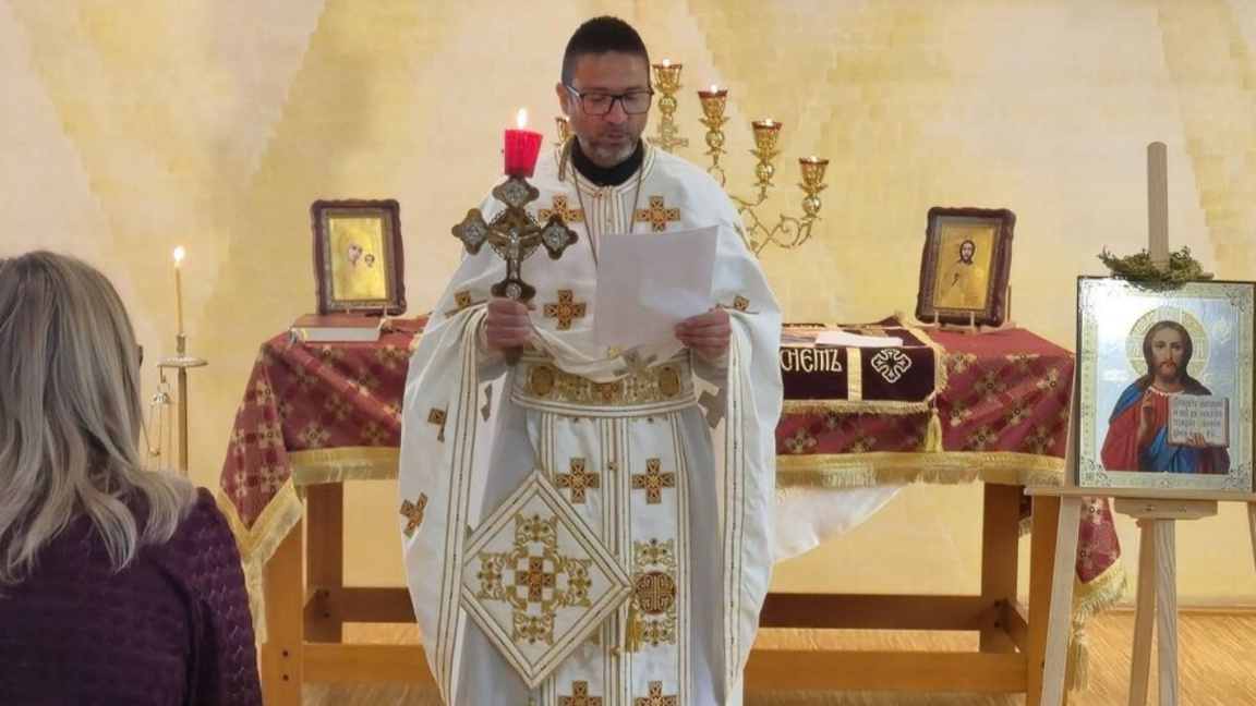 Priest Vasil Bechevski from Mannheim - between the church and the hospital