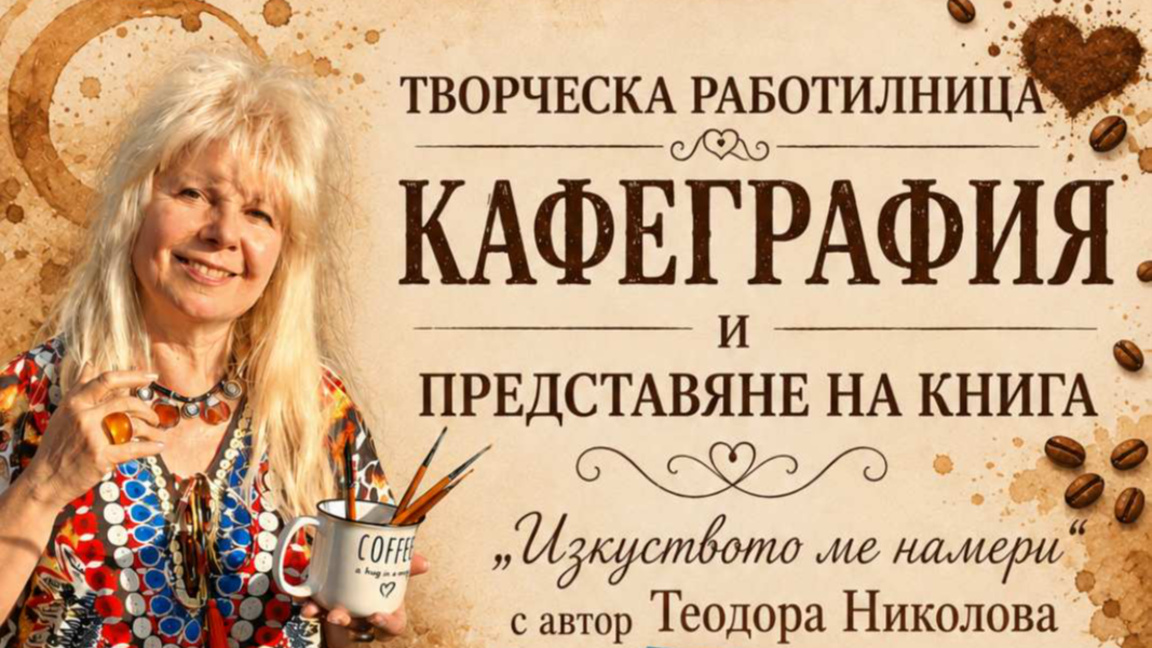 Теодора Николова показва изкуство с аромат на кафе в Добрич