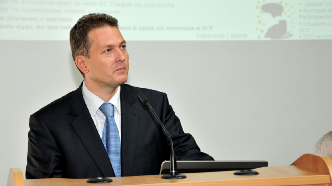 Ректорът на Бургаския свободен университет проф. д-р Милен Балтов.