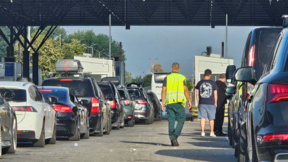Traficul este intens la punctul de trecere a frontierei „Kapitan Andreevo”