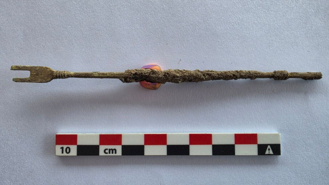 Antikes Instrument zur Entfernung von Blasensteinen in Heraclea Sintica entdeckt