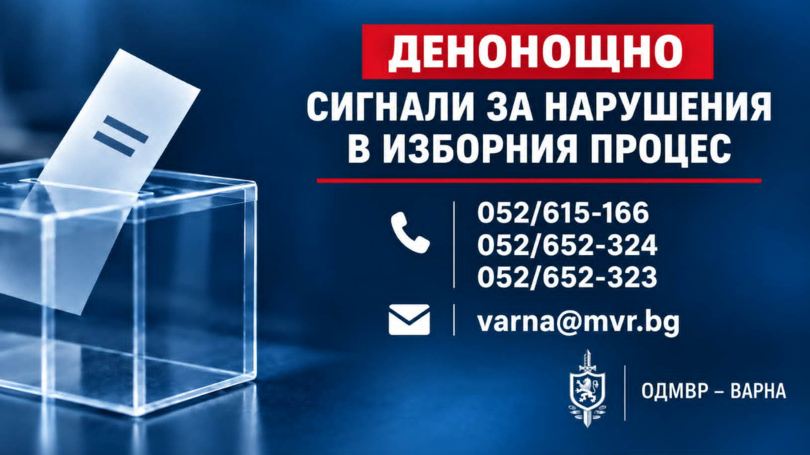 Откриха денонощни телефонни линии за сигнали, свързани с изборния процес