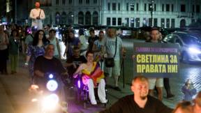Sofya'da engelli vatandaşlardan protesto