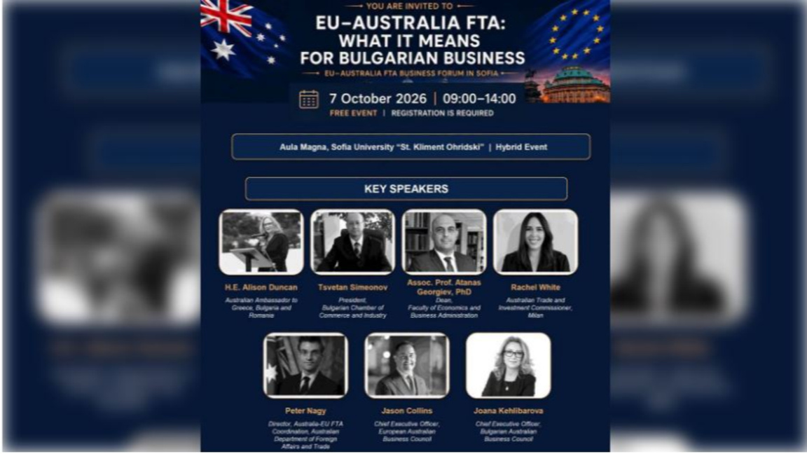 Bulgarian exports to Australia more than double in a decade