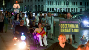 Manifestation de personnes handicapées à Sofia