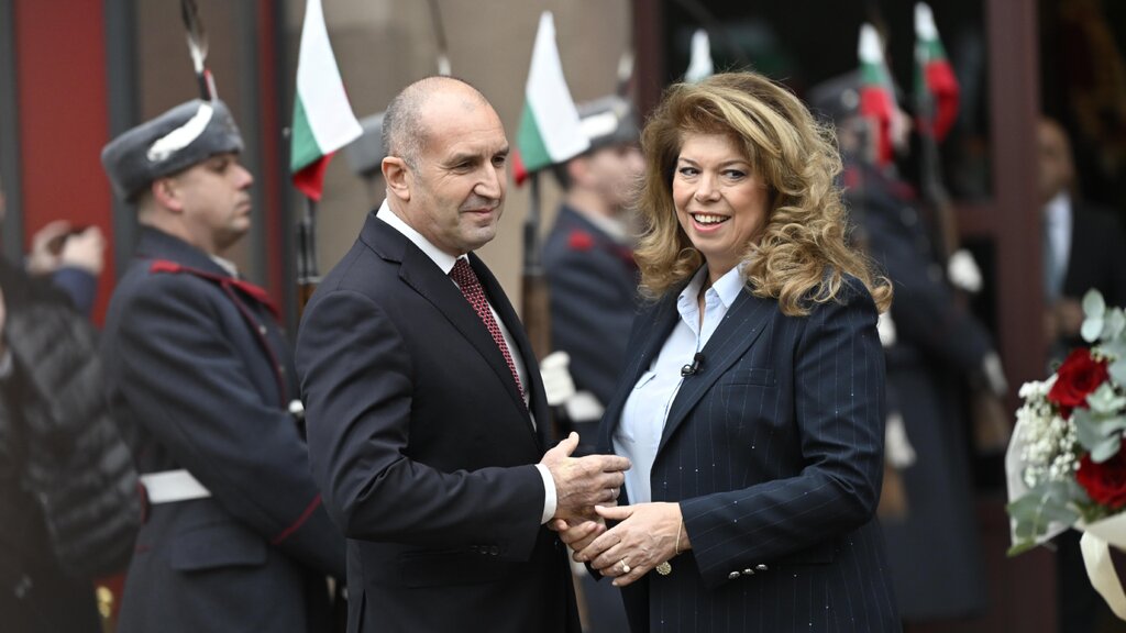 Rumen Radev and Iliana Iotova