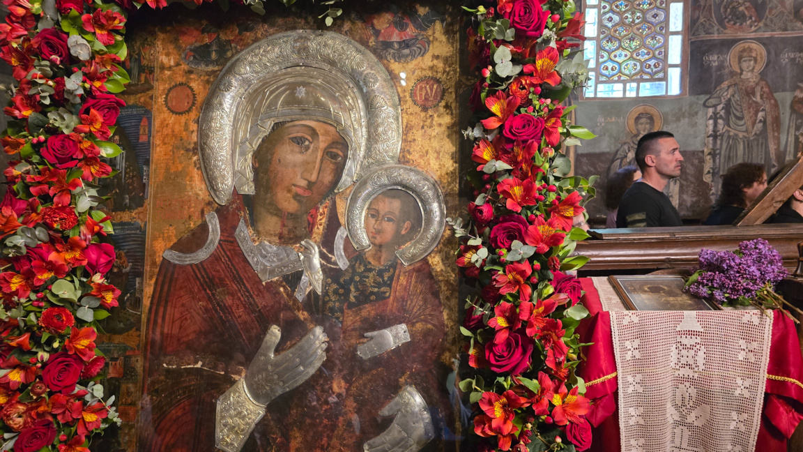 Au monastère de Rojen, hommage à l’icône miraculeuse Portaitissa