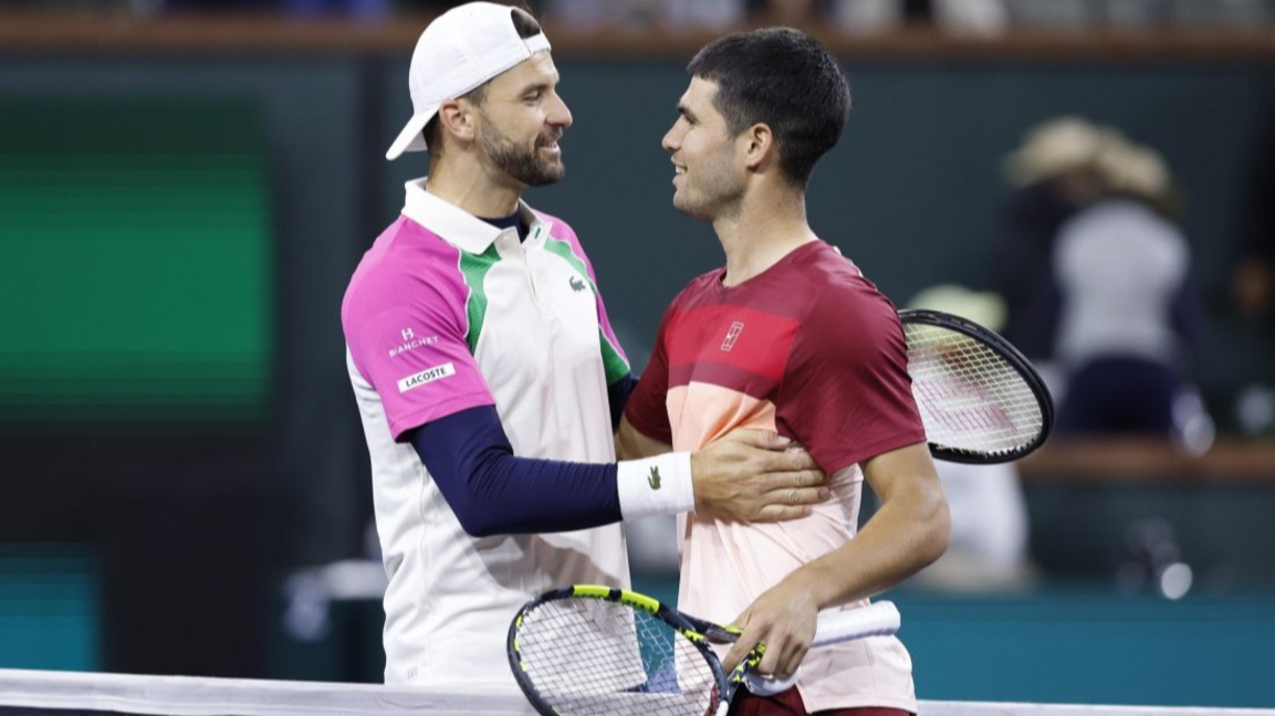 Grigor Dimitrov contra Carlos Alcaraz en Indian Wells