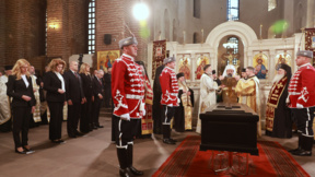 Tsar Samuil’s remains placed in a marble sarcophagus in Sofia