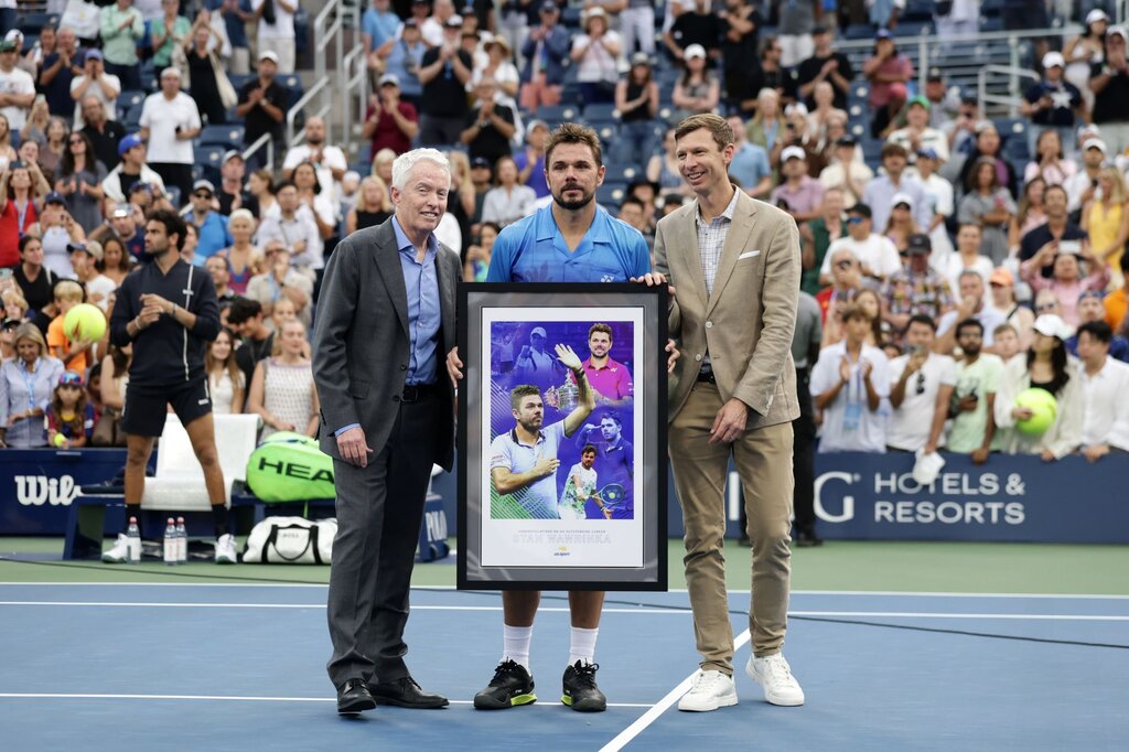 Вавринка получи специален колаж на раздяла с US Open.