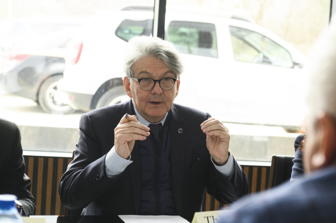 Eвропейският комисар по въпросите на вътрешния пазар Тиери Бретон, архив.