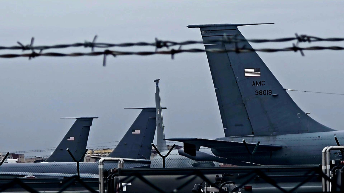 Самолети на ВВС на САЩ на летище "Васил Левски", 20 февруари 2026 г.