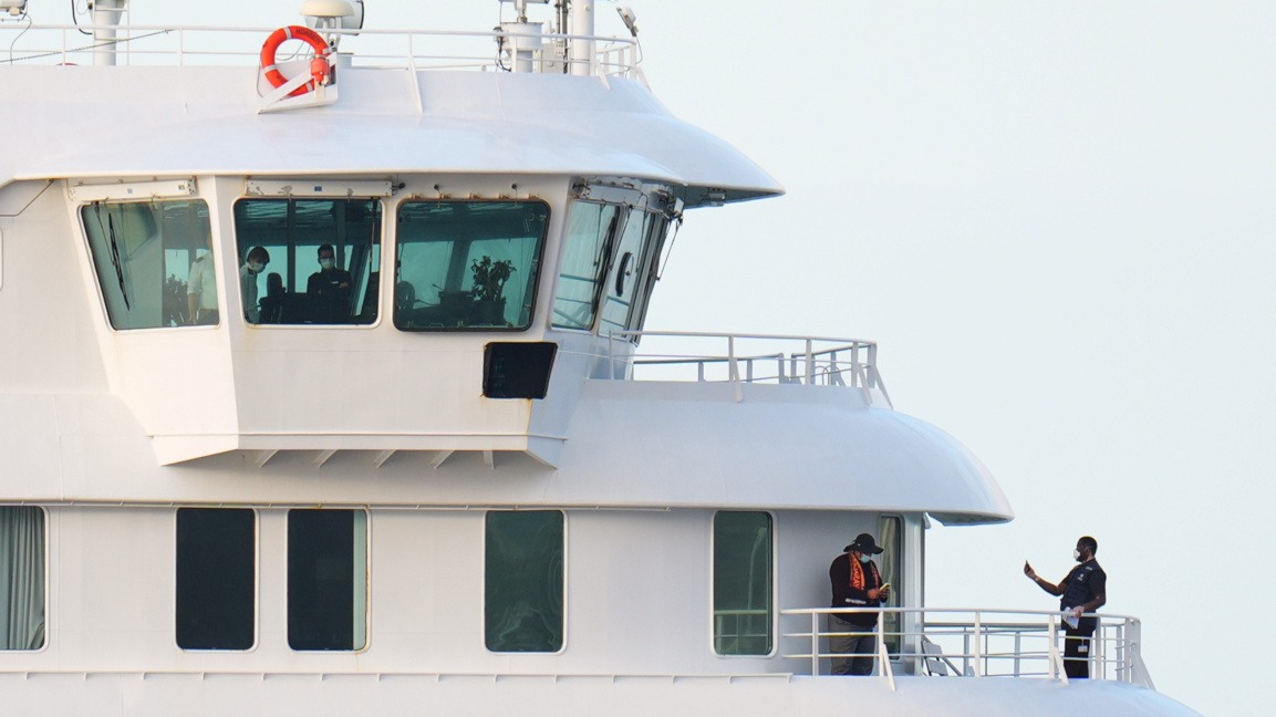 "MV Hondius" в пристанището на остров Тенерифе