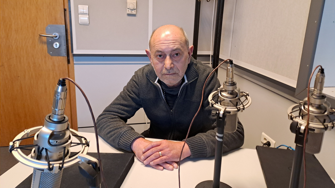 Иво Иванов в студии «Радио Болгария»