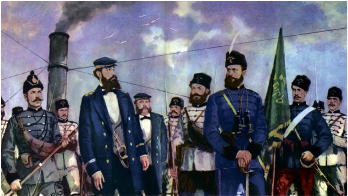 Ilustrim për poezinë e Ivan Vazovit “Danubi i bardhë dhe i qetë”, nga piktori Nikolla Mirçev