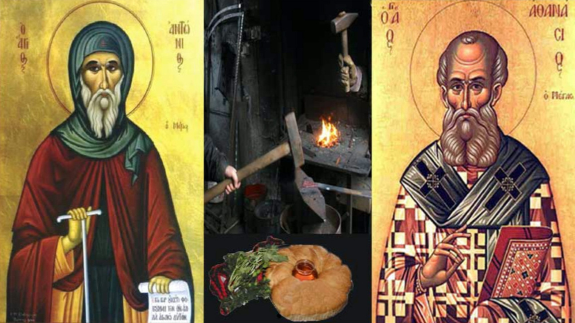 Volksbräuche zum Antons- und Athanasiustag