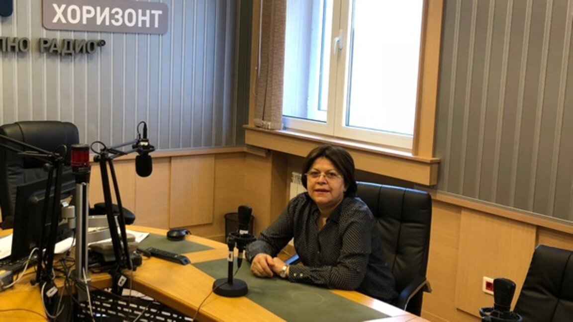 Татяна Дончева в студиото на "Хоризонт"