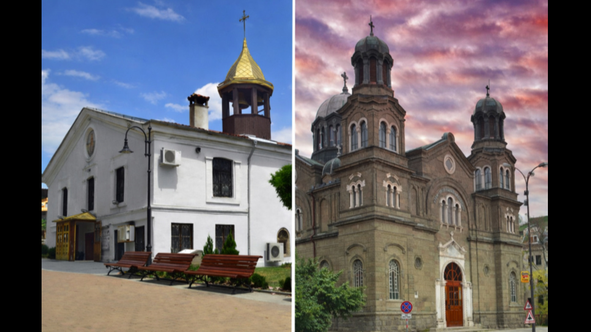 храм „Св. вмчк Димитрий Солунски“ – Сливен и катедрален храм „Св.св. Кирил и Методий“ - Бургас