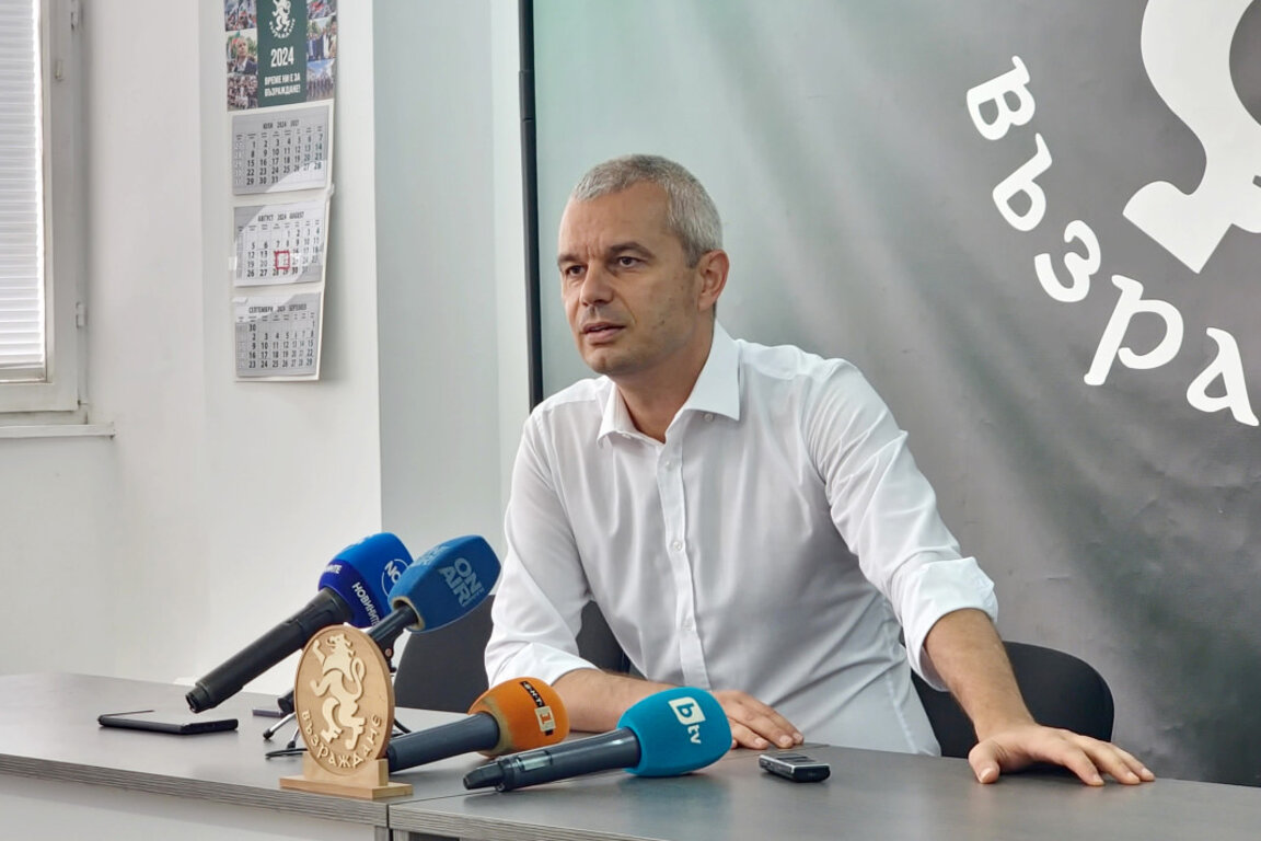 Костадин Костадинов, лидер на Възраждане