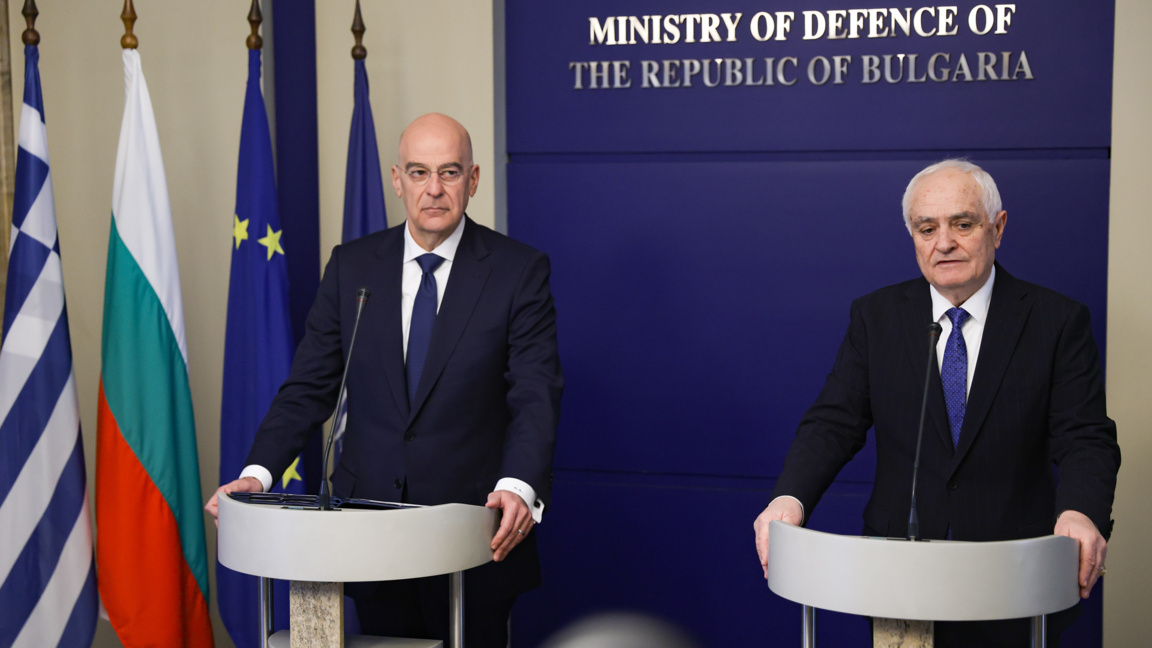 Nikolaos Dendias und Atanas Saprjanow