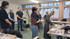 Bulgarian priest turns icon painting into shared language in the heart of Zurich