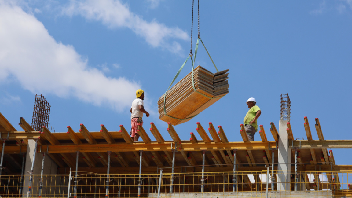 Leve descenso de la construcción en Bulgaria en comparación con la UE 