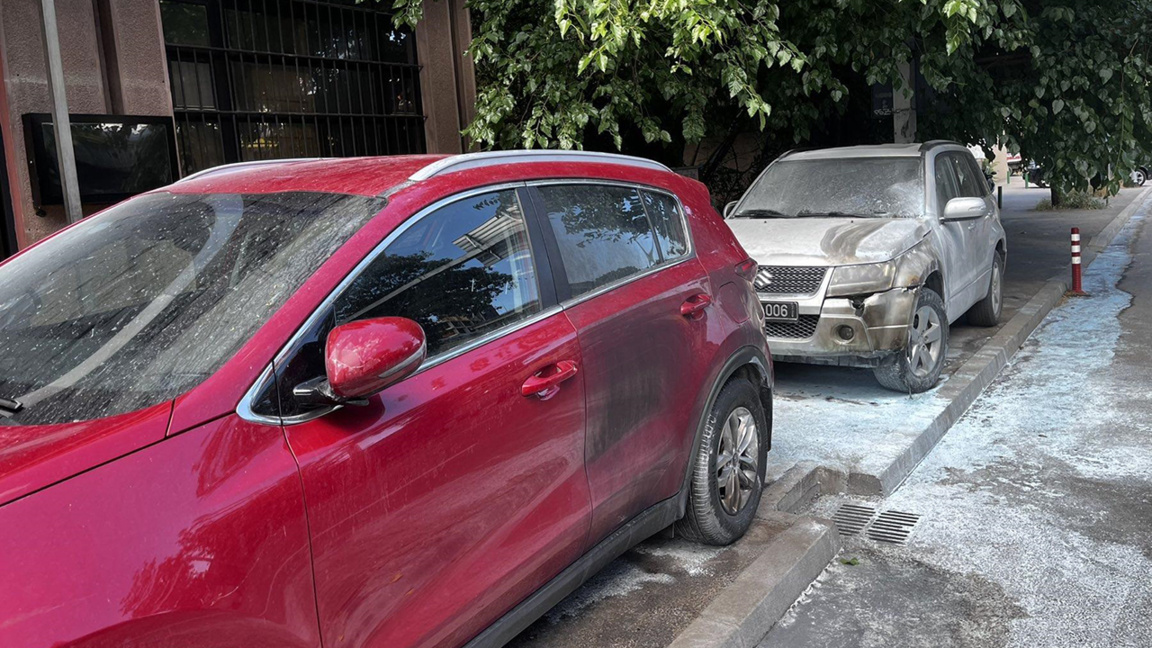 In Skopje werden diplomatische Autos vor der bulgarischen Botschaft angezündet